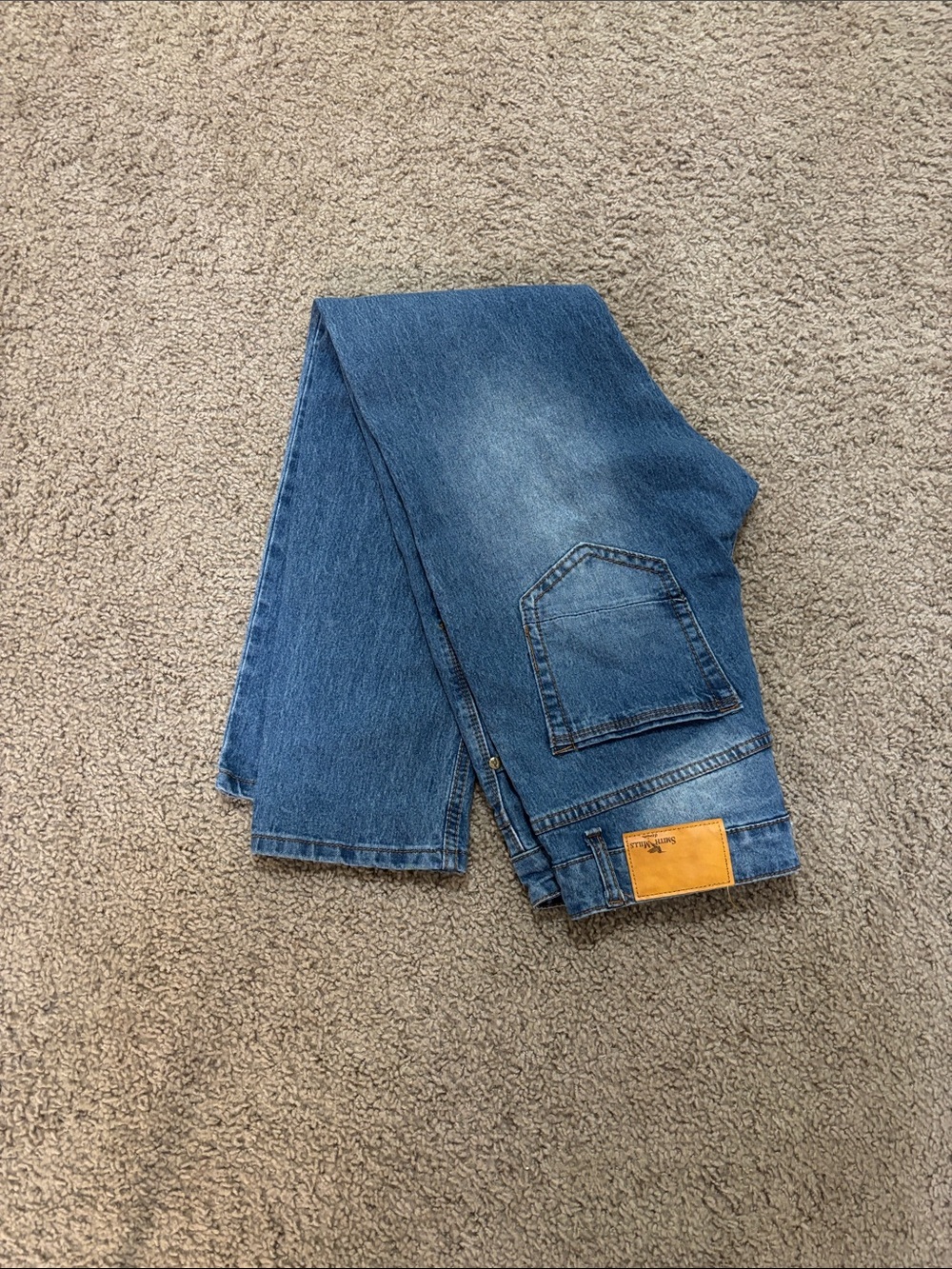 Smith&Mills Women’s Blue Denim Jeans - Classic Straight Fit